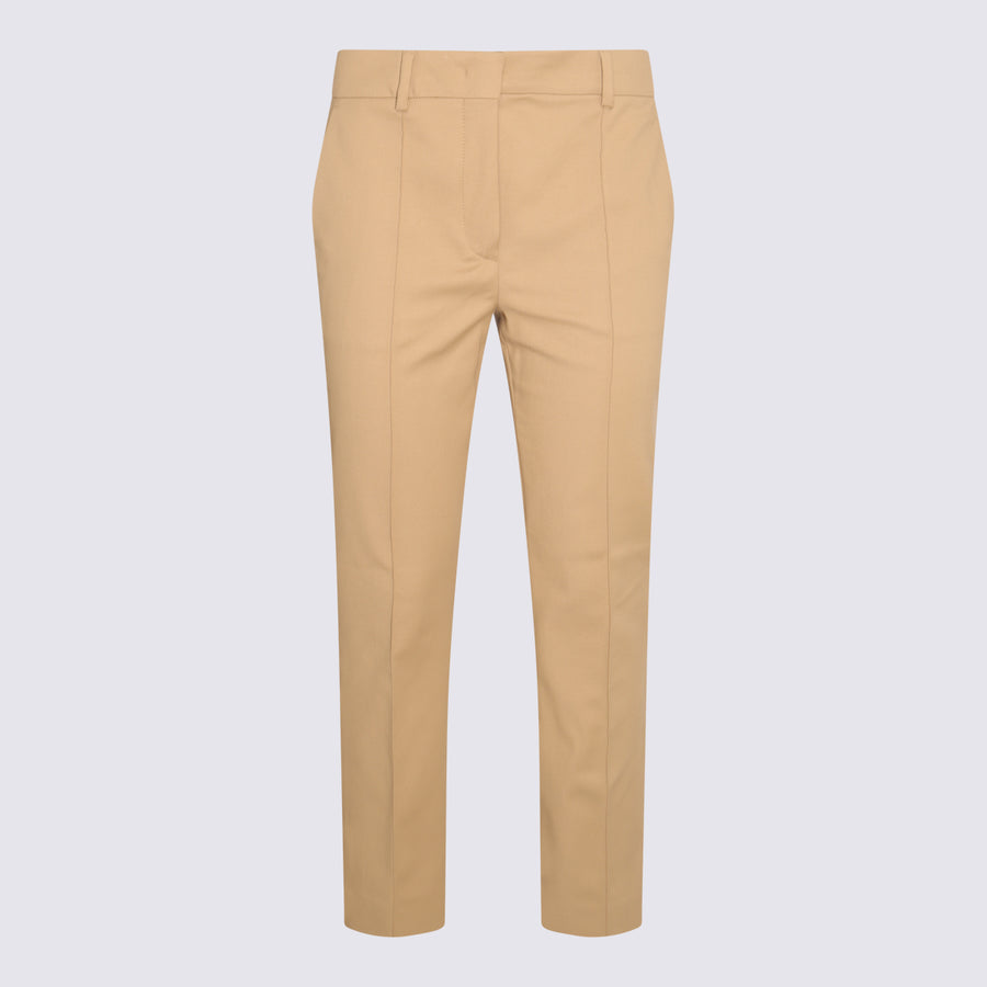 Sportmax 48% Cotton trousers in beige