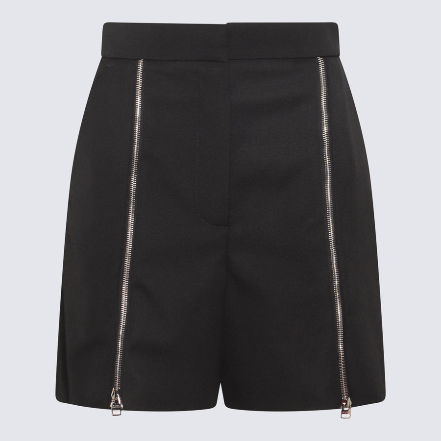 Alexander McQueen 100% Wool shorts in black