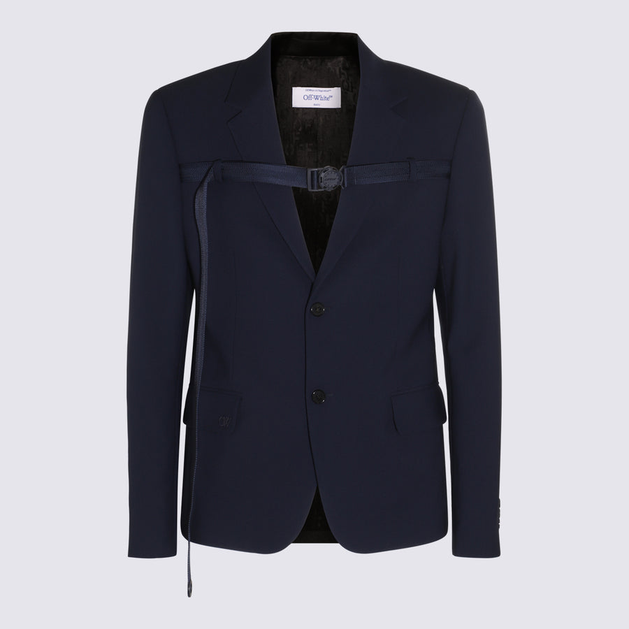 Off-White 40% Viscose blazer in navy
