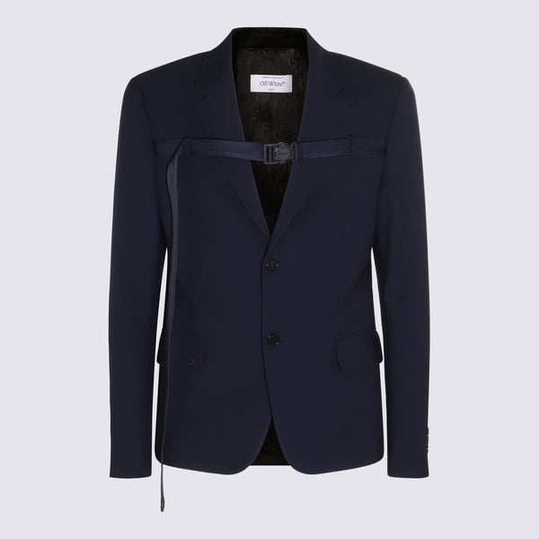 Off-White 40% Viscose blazer in navy