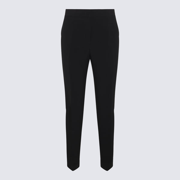 Jil Sander 54% Viscose trousers in black