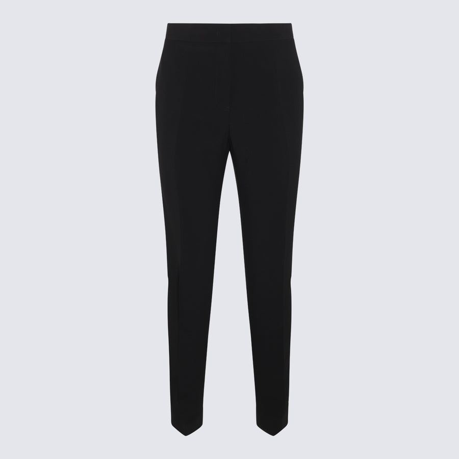 Jil Sander 54% Viscose trousers in black