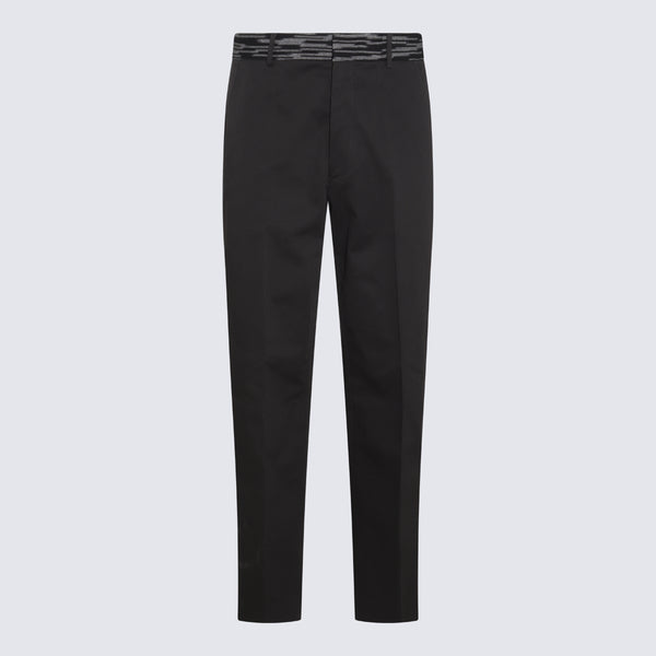 Missoni 97% Cotton trousers in black