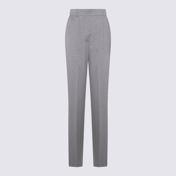 Max Mara 100% Virgin Wool trousers in gray