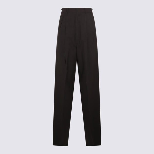 Sportmax 97% Wool trousers in brown