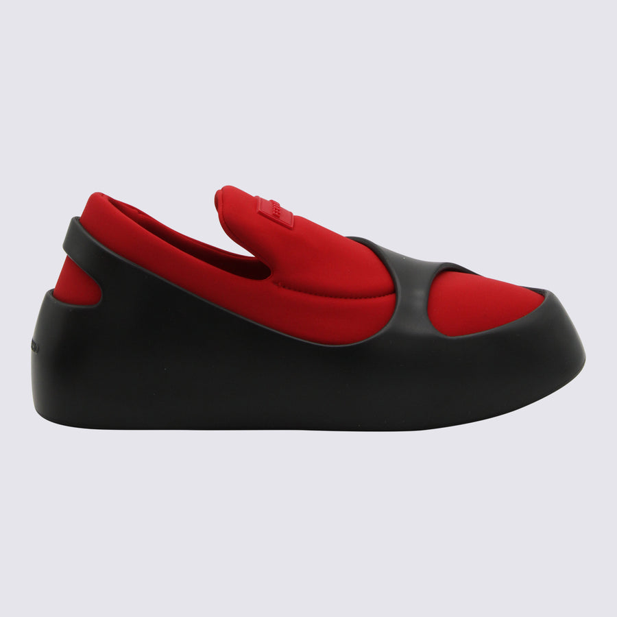 Ferragamo Cover textile/Neoprene - Sole: elastomeric sneaker in black