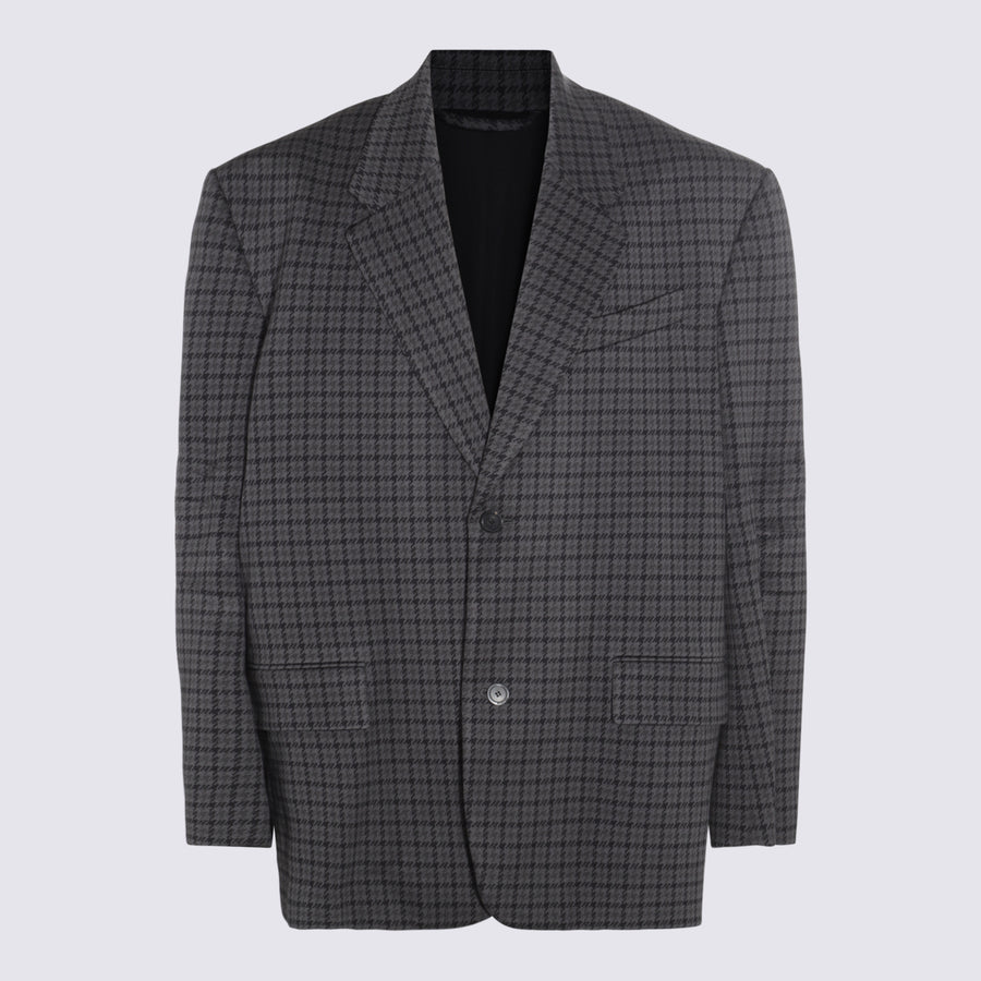 Balenciaga 49% Polyester blazer in gray
