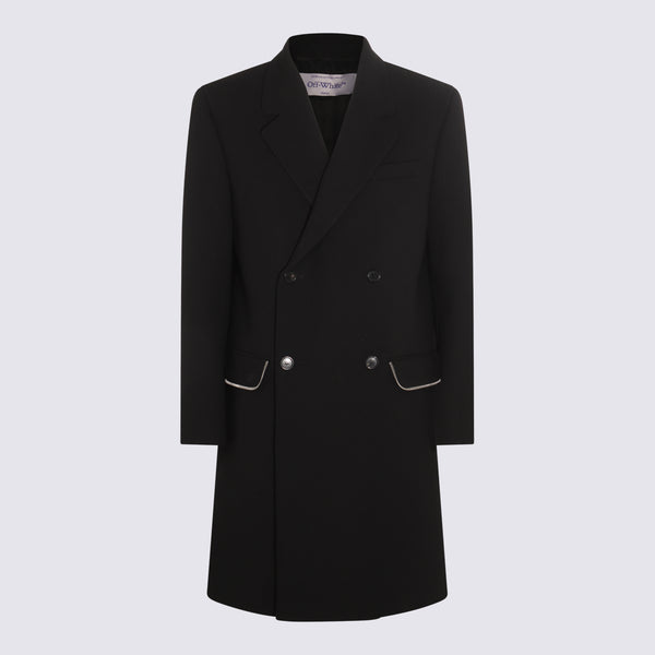 Off-White 100% Wool coat in black