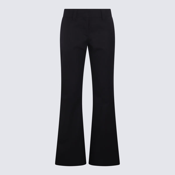 Palm Angels 55% Polyester trousers in navy