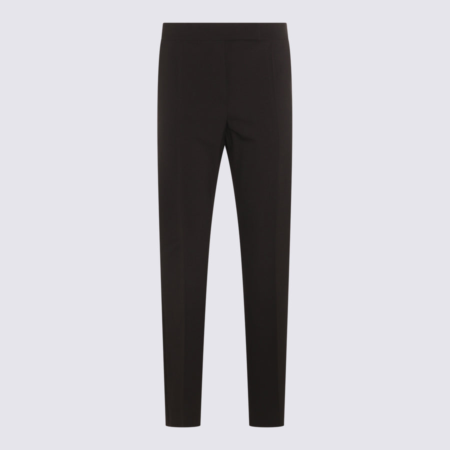 Max Mara 78% Virgin Wool trousers in black