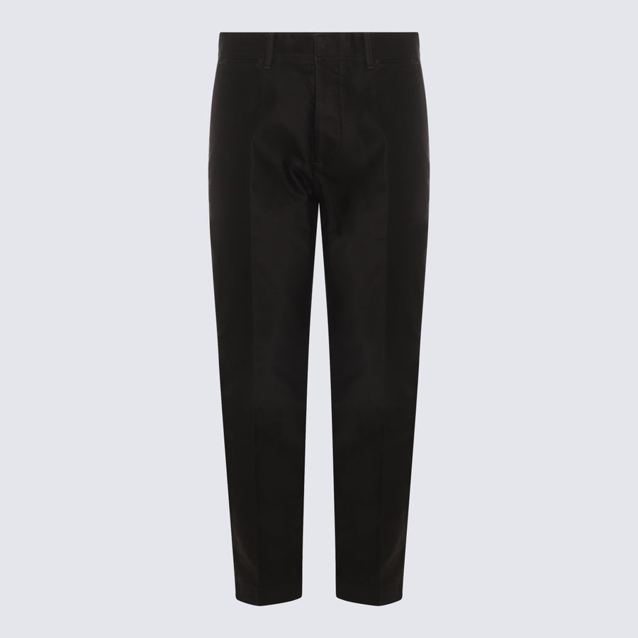 Alexander McQueen 100% Wool trousers in black