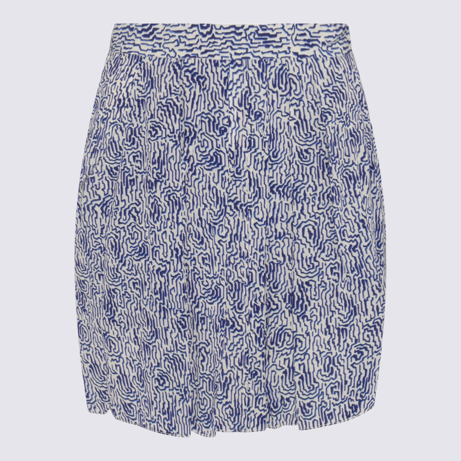 Marant Etoile 100% Cotton skirt in blue