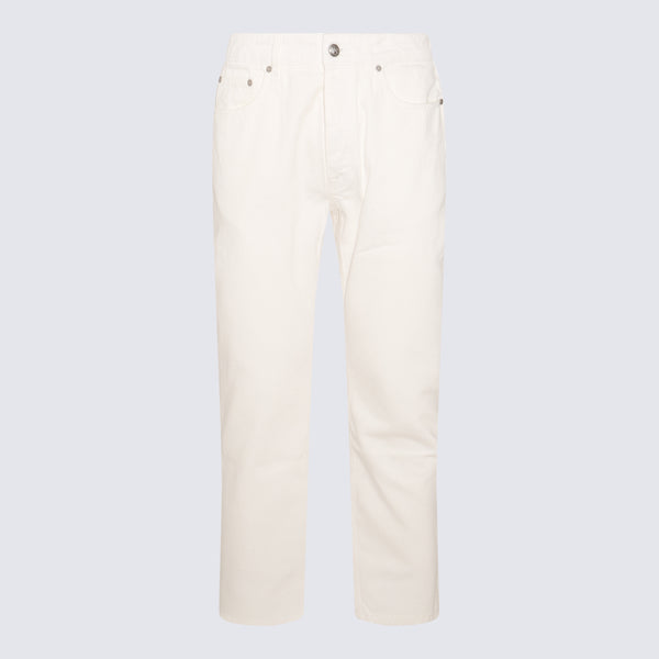 Palm Angels 100% Cotton jeans in white