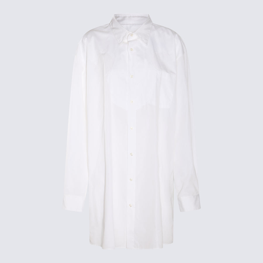 Maison Margiela 100% cotton dress in white
