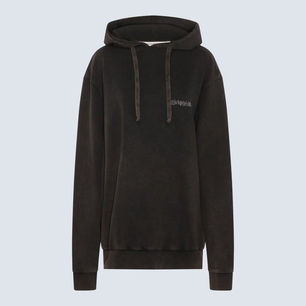 Alessandra Rich 100% Cotton hoodie in gray