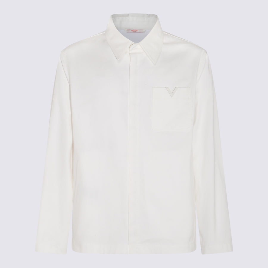 Valentino 98% Cotton shirt in white