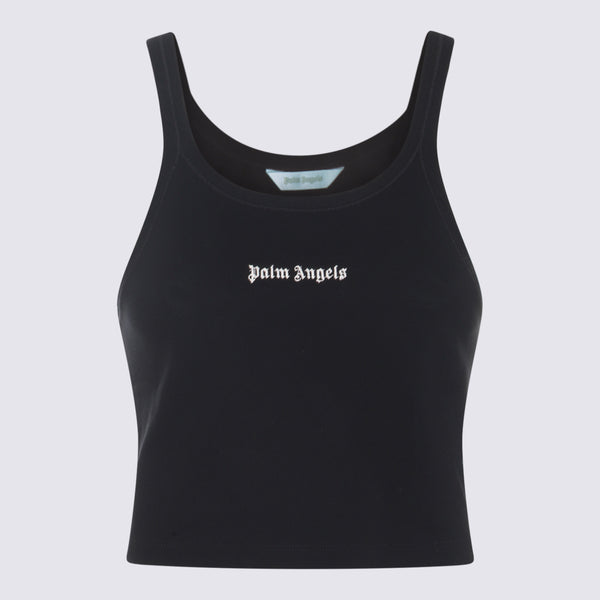 Palm Angels 100% Cotton tank top in black