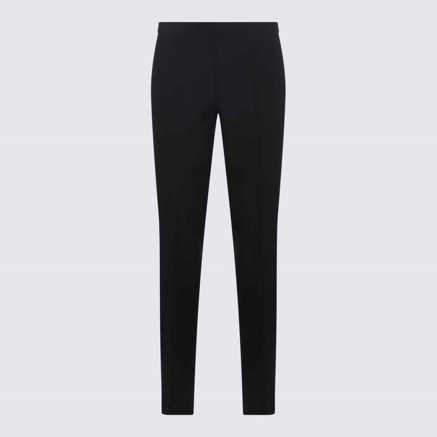 Versace 72% Wool trousers in black