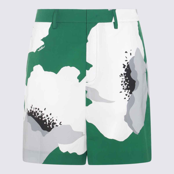 Valentino 100% cotton shorts in green