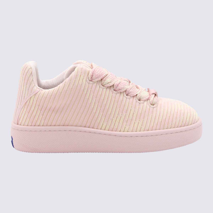 Burberry Ribbed knit upper sneaker in pink