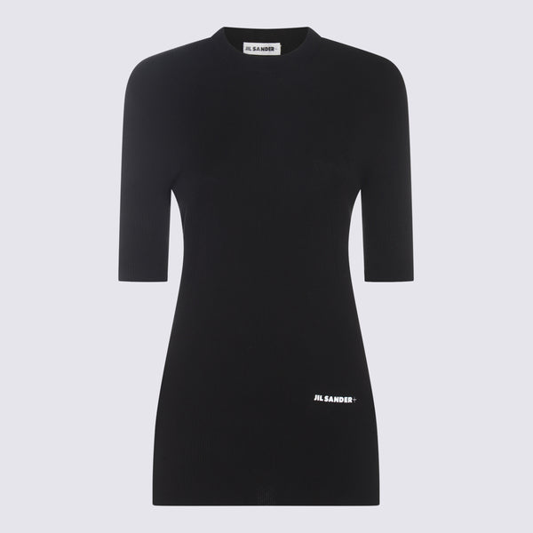 Jil Sander 100% Cotton sweater in black