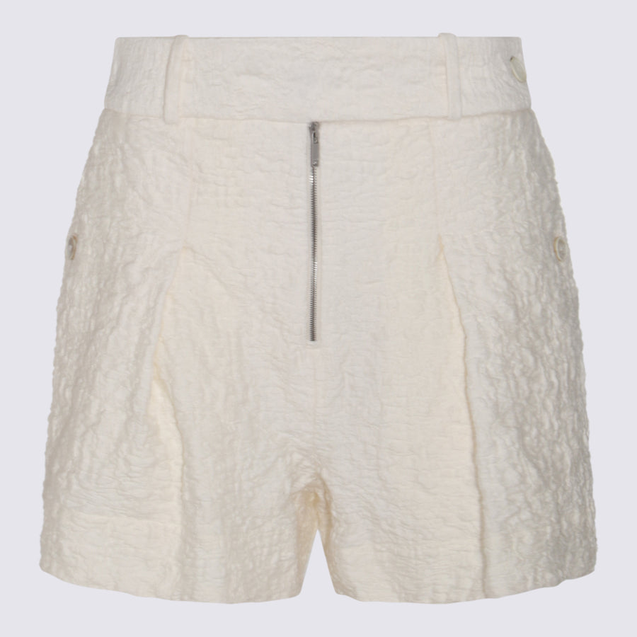 Jil Sander 80% Cotton bermuda shorts in white