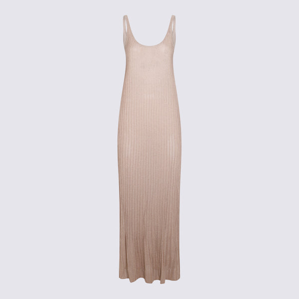 Max Mara 80% Viscose dress in beige