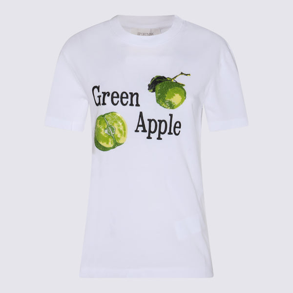 Sportmax 100% Cotton t-shirt in white