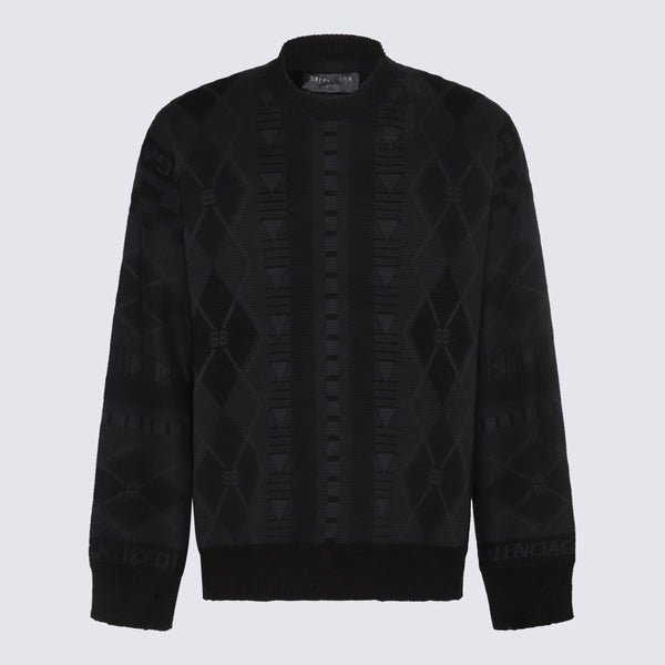 Balenciaga 93% Cotton sweater in black