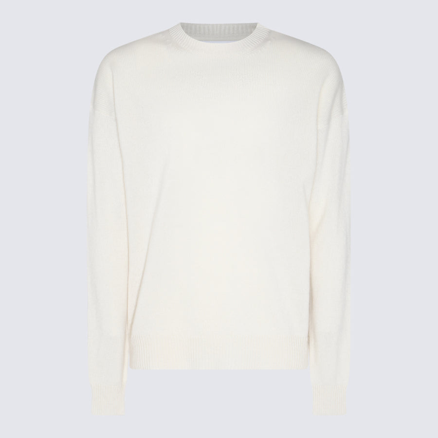 Jil Sander 100% Cotton sweater in white
