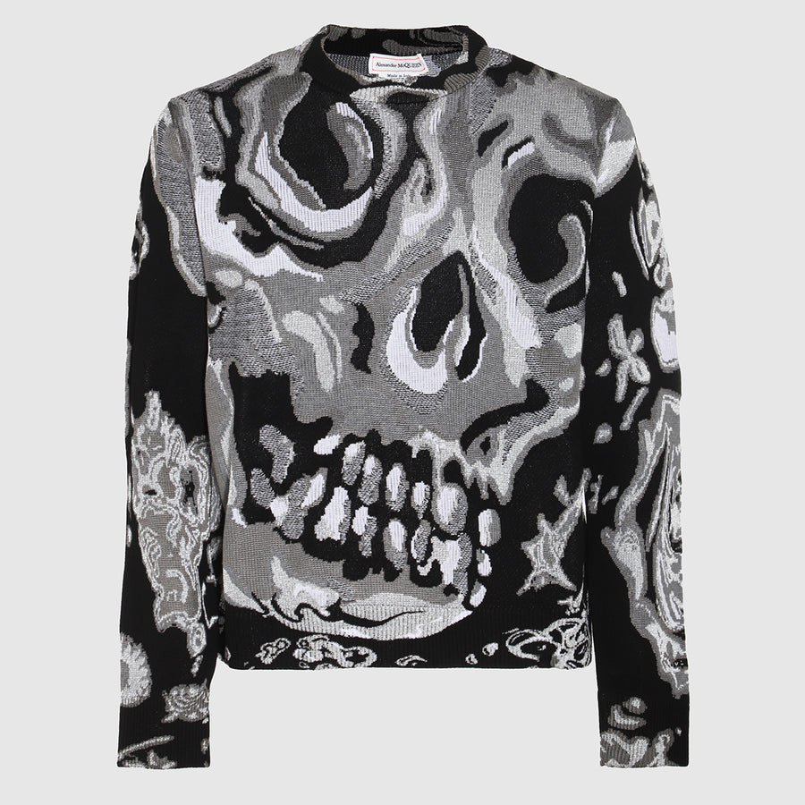 Alexander McQueen 58% Viscose sweater in black