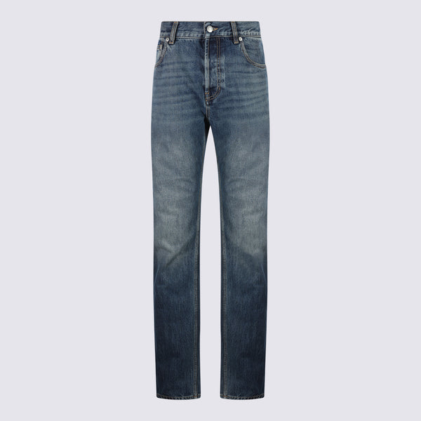 Alexander McQueen 65% polyester jeans in blue