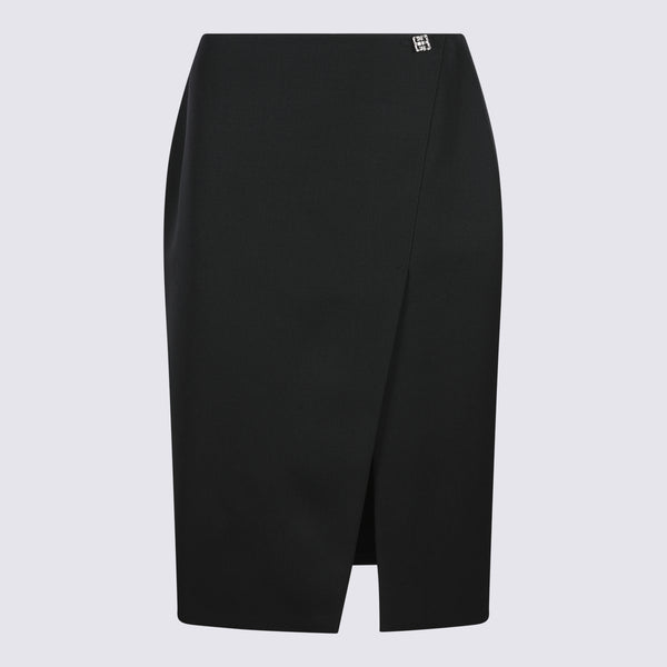 Givenchy 100% Wool skirt in black