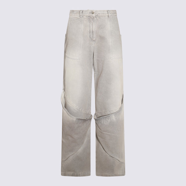 The Attico 100% Cotton jeans in gray