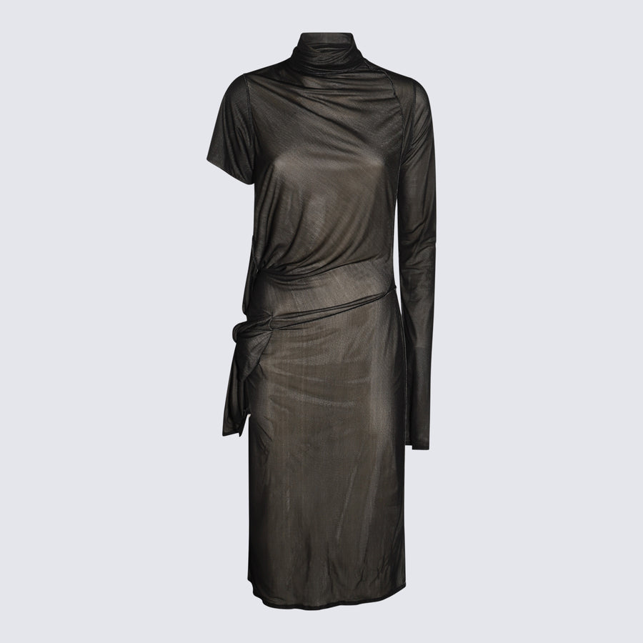 Maison Margiela 100% Viscose dress in black