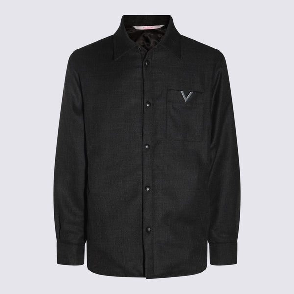 Valentino 100% Virgin Wool jacket in gray