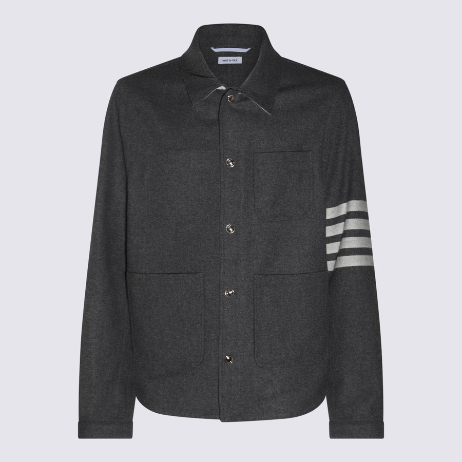 Thom Browne 95% Wool jacket in gray
