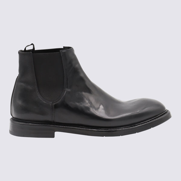 Premiata 100% leather upper boot in black