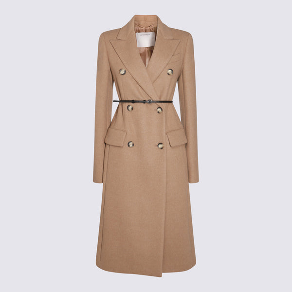 Sportmax 100% Wool coat in camel