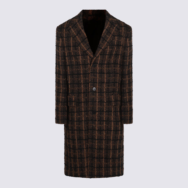 Versace 78% Wool coat in brown
