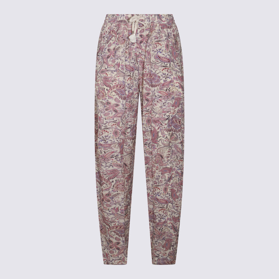Marant Etoile 100% Viscose trousers in purple