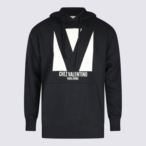 Valentino 100% Cotton sweatshirt in black