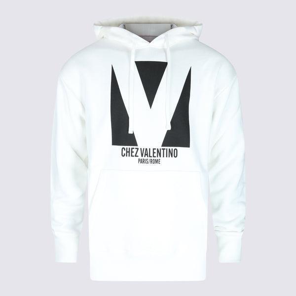 Valentino 100% Cotton sweatshirt in white