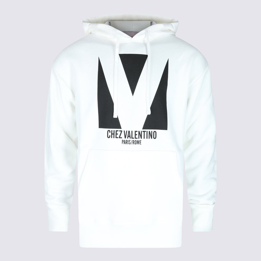 Valentino 100% Cotton sweatshirt in white