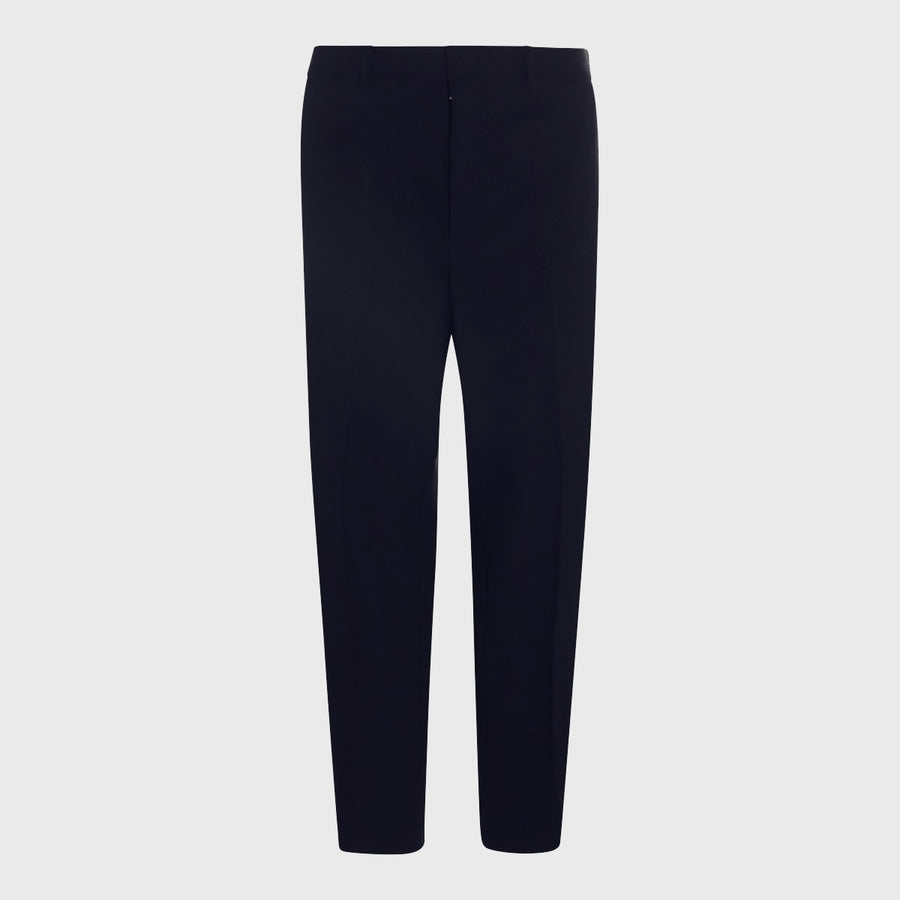 Jil Sander 100% cotton trousers in navy