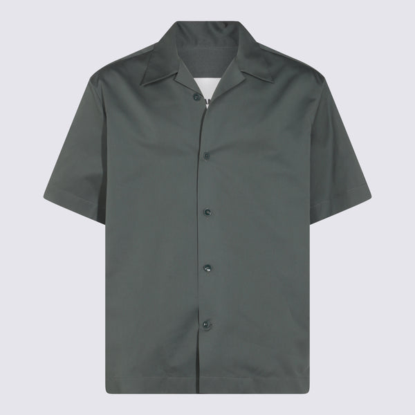 Jil Sander 86% CO 14% SE shirt in gray
