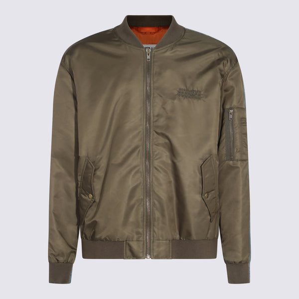 MM6 Maison Margiela 100% Polyamide jacket in khaki