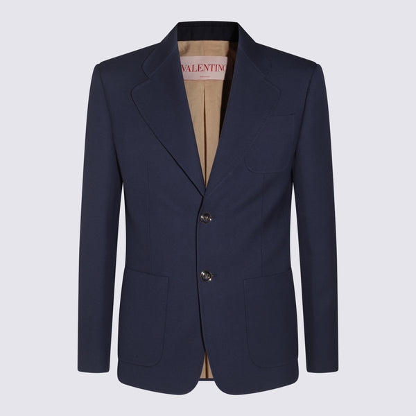 Valentino 100% Wool blazer in navy