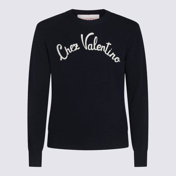Valentino 100% virgin wool sweater in black