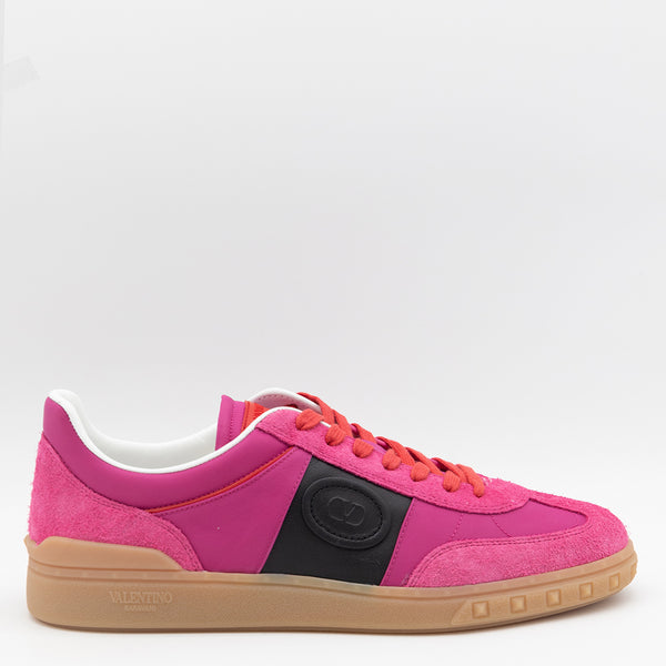 Valentino Garavani Upper: 100% split calf leather + nylon + viscose technical fabric; outsole: rubber; lining: leather sneaker in pink